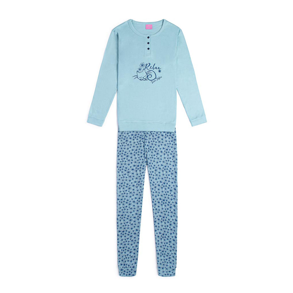 Pigiama caldo cotone donna Lara Justin 919
