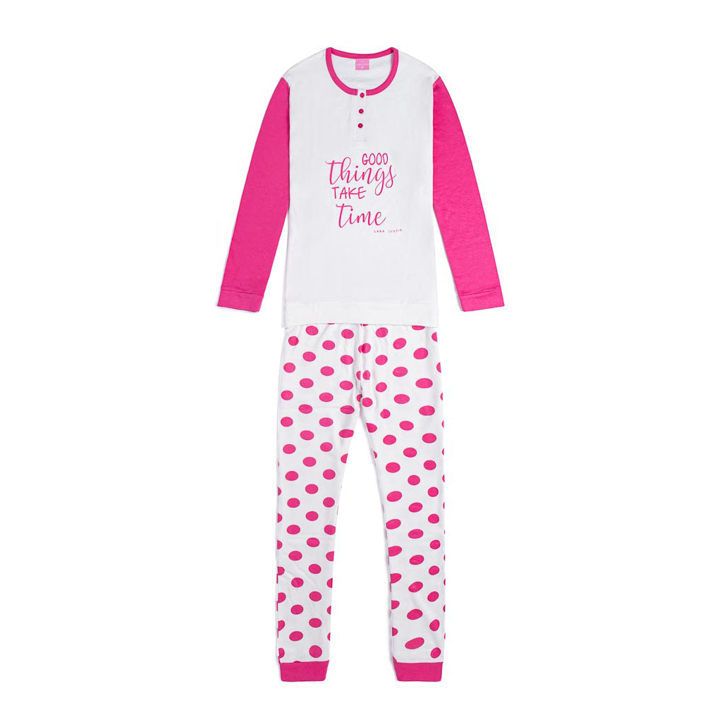 Pigiama caldo cotone donna Lara Justin 920