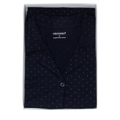 Pigiama Donna Maniche Corte e Pantaloncini Oro Nero