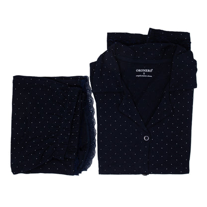 Pigiama Donna Maniche Corte e Pantaloncini Oro Nero