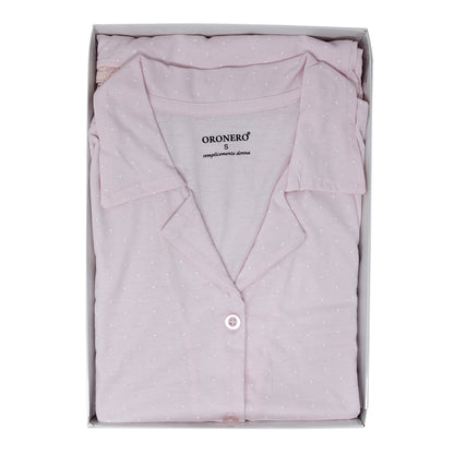 Pigiama Donna Maniche Corte e Pantaloncini Oro Nero