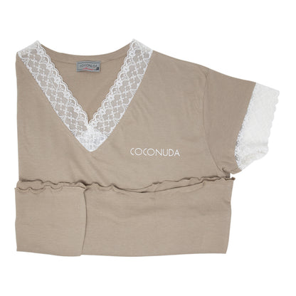 Pigiama Donna Maniche Corte Pinocchietto Coconuda