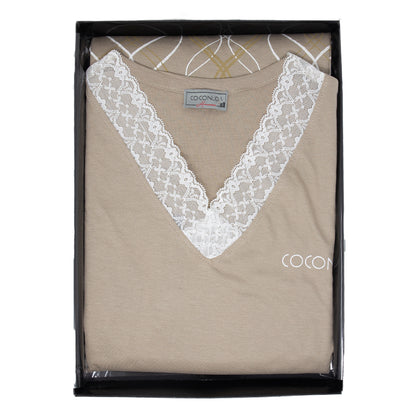 Pigiama Donna Maniche Corte Pinocchietto Coconuda