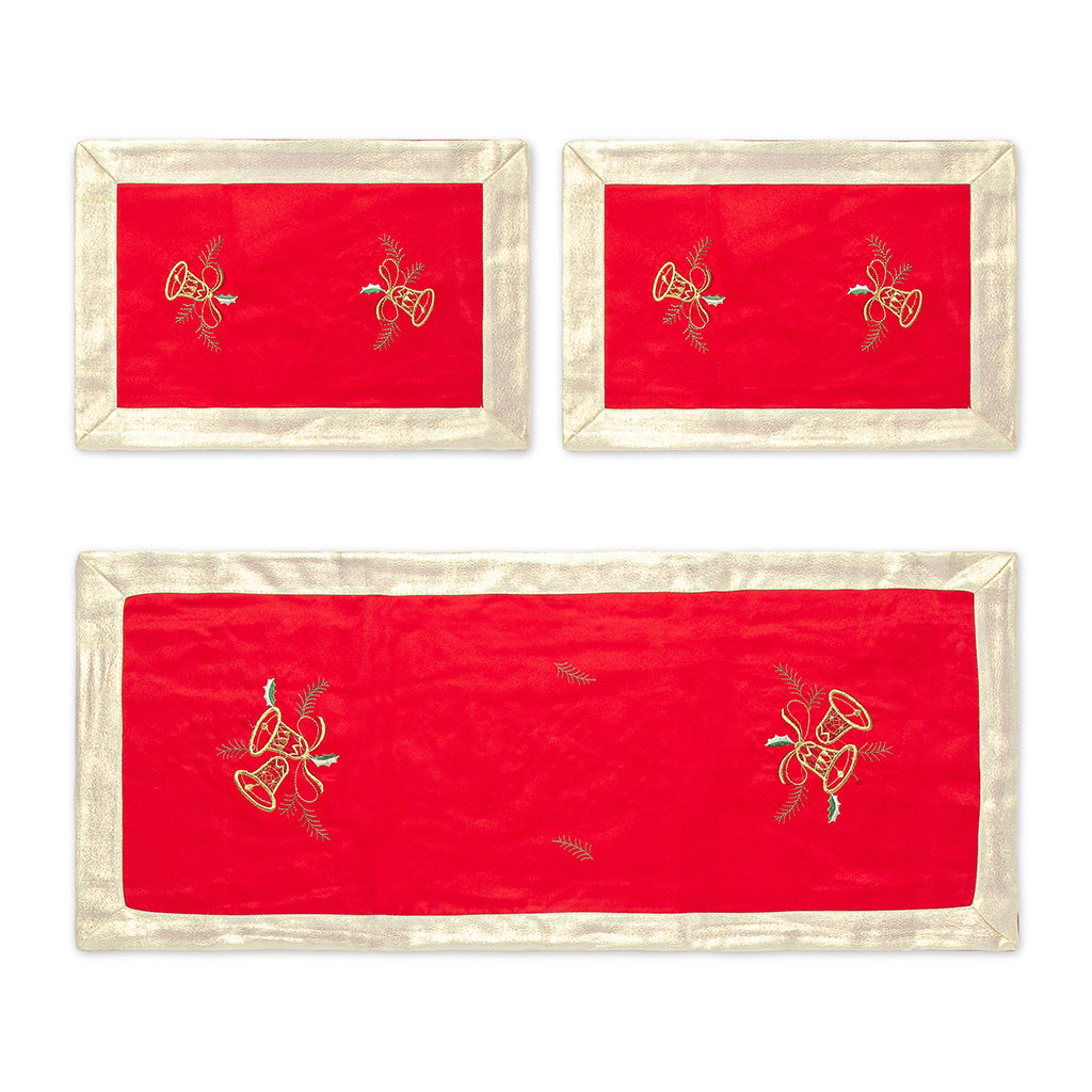 Set Runner + Centri Rossi e Dorati