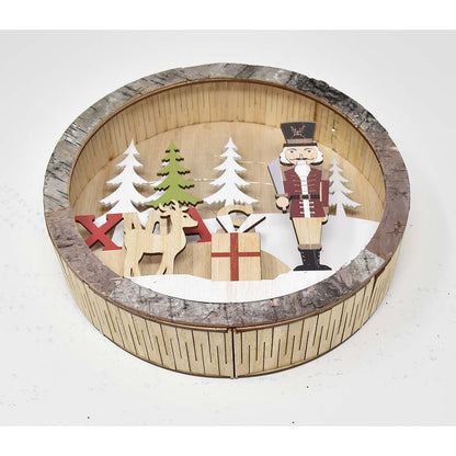 Sfera di Legno con Soldatino e Led