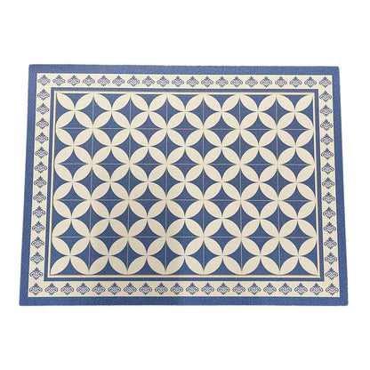 Tovaglietta Vinile Maiolica Blu