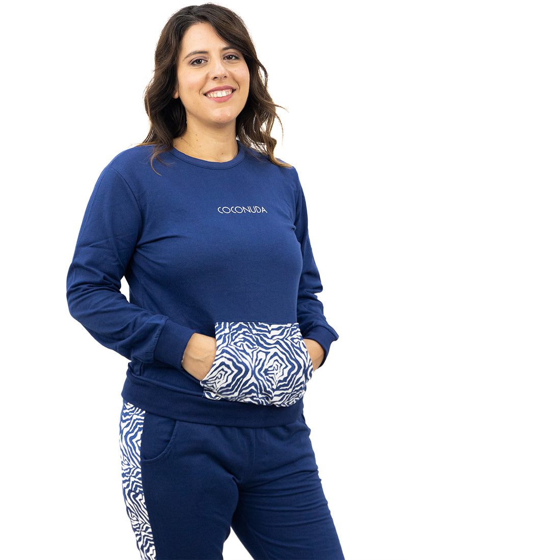 Pigiama Donna Caldo Cotone Coconuda Animalier