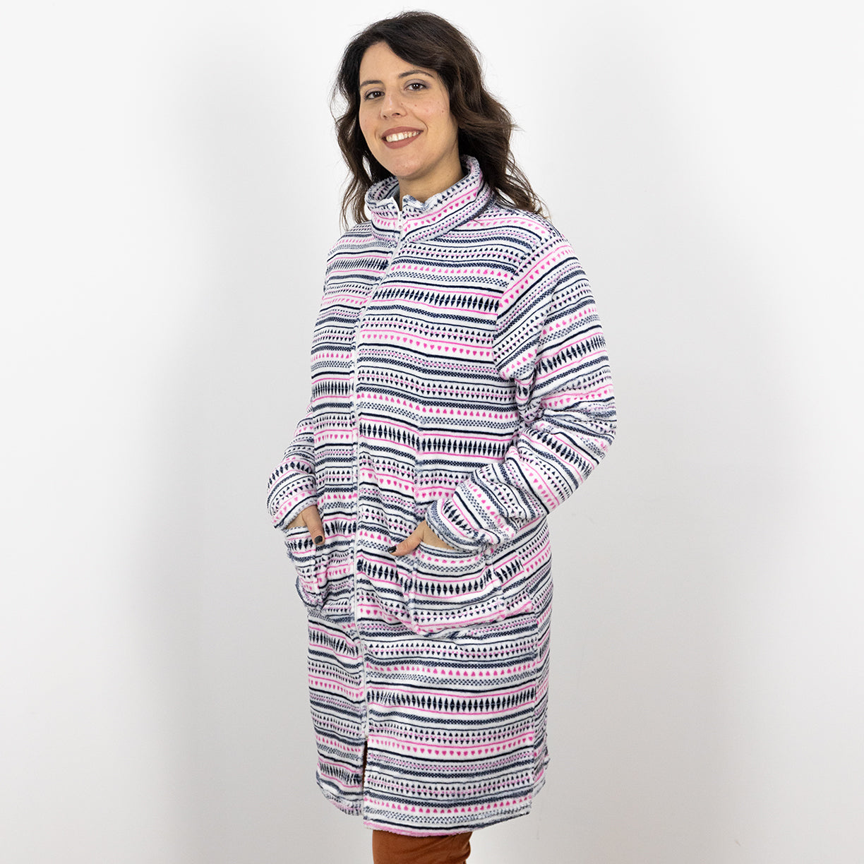 Vestaglia Donna Pile Lara Justin Lovane