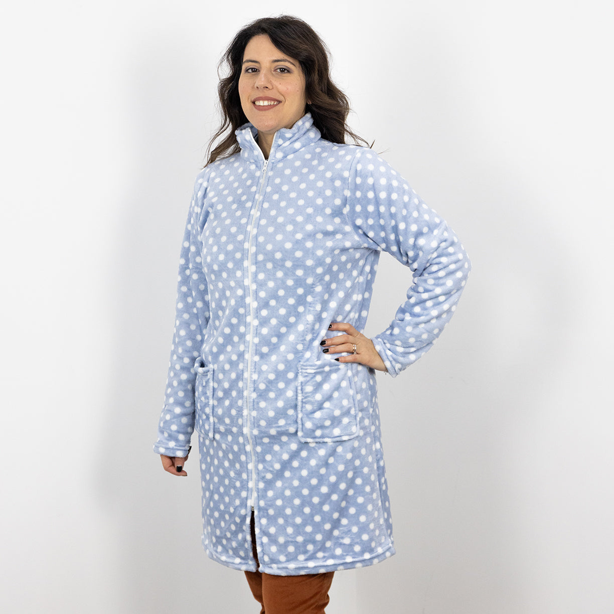 Vestaglia Donna Pile Lara Justin Michela