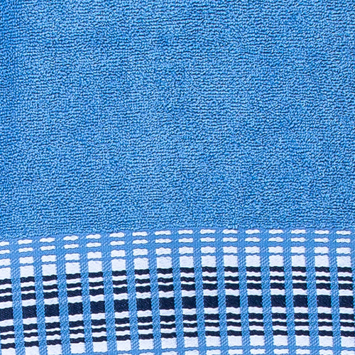 Asciugamano con Ospite Spugna Jacquard Rigato Lara Justin