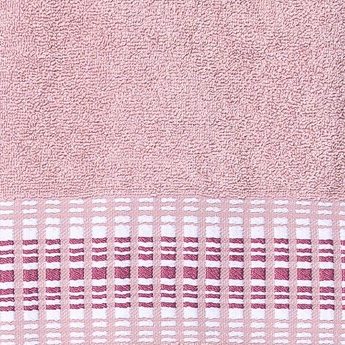 Asciugamano con Ospite Spugna Jacquard Rigato Lara Justin