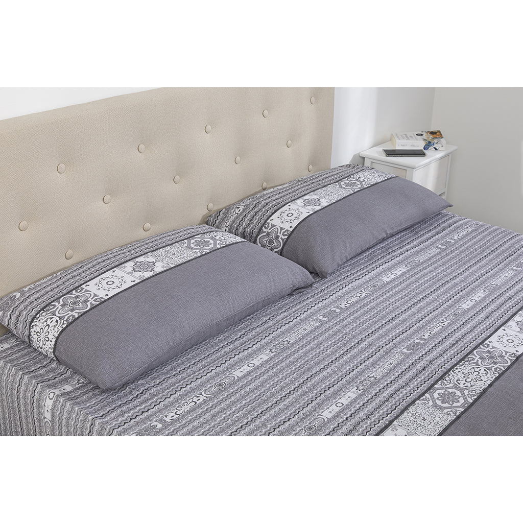 Completo Letto Cotone Lara Justin Circle Waves