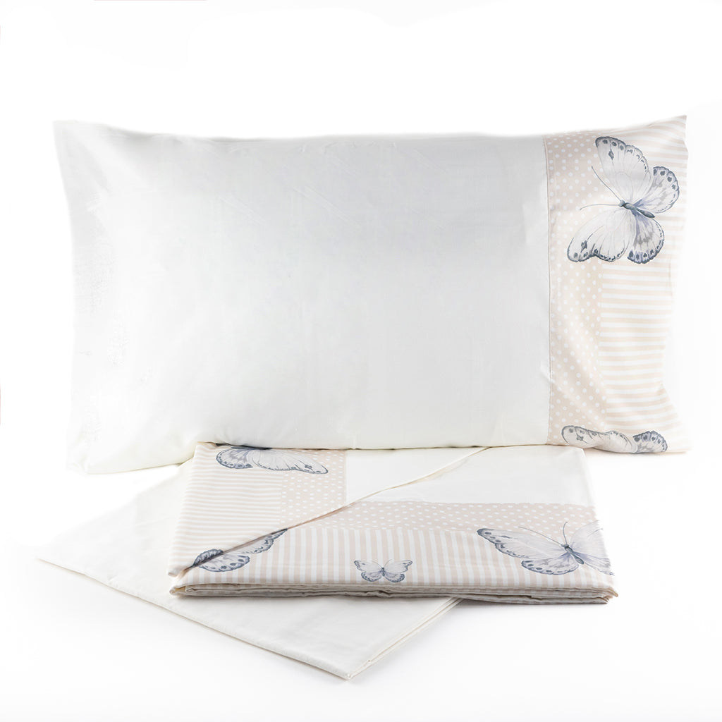 Set Lenzuola Cotone Matrimoniale Renato Balestra Butterfly
