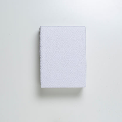 Coprimaterasso in Spugna Jacquard con Angoli Disegno Esagoni