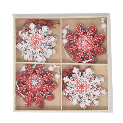 Decorazioni Albero in Legno Liabel Stelle di Neve