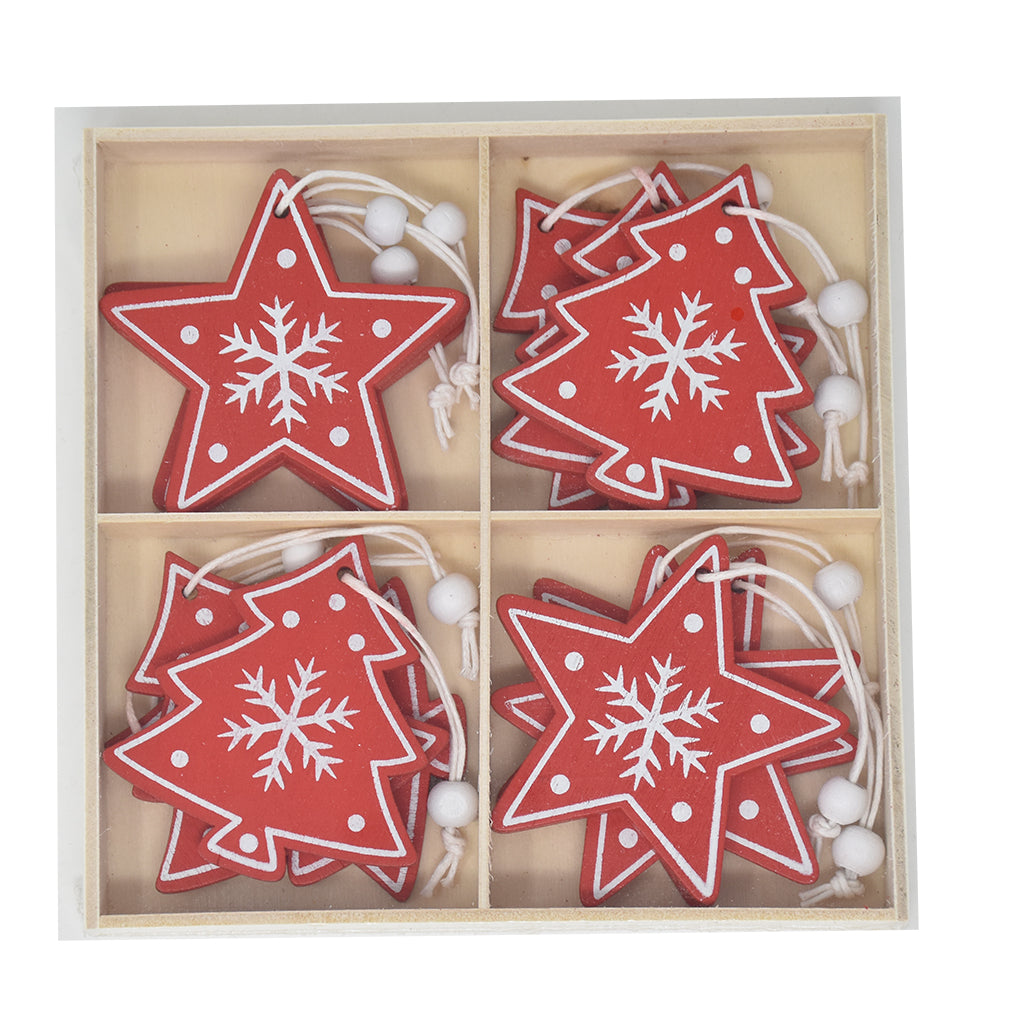 Decorazioni Albero in Legno Liabel Alberello e Stelline