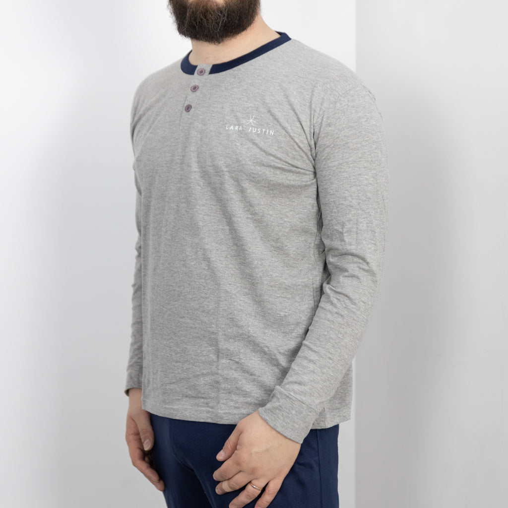 Pigiama Cotone Maniche Lunghe Uomo Lara Justin 1020