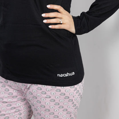 Pigiama Cotone Maniche Lunghe Donna Nacshua Levy