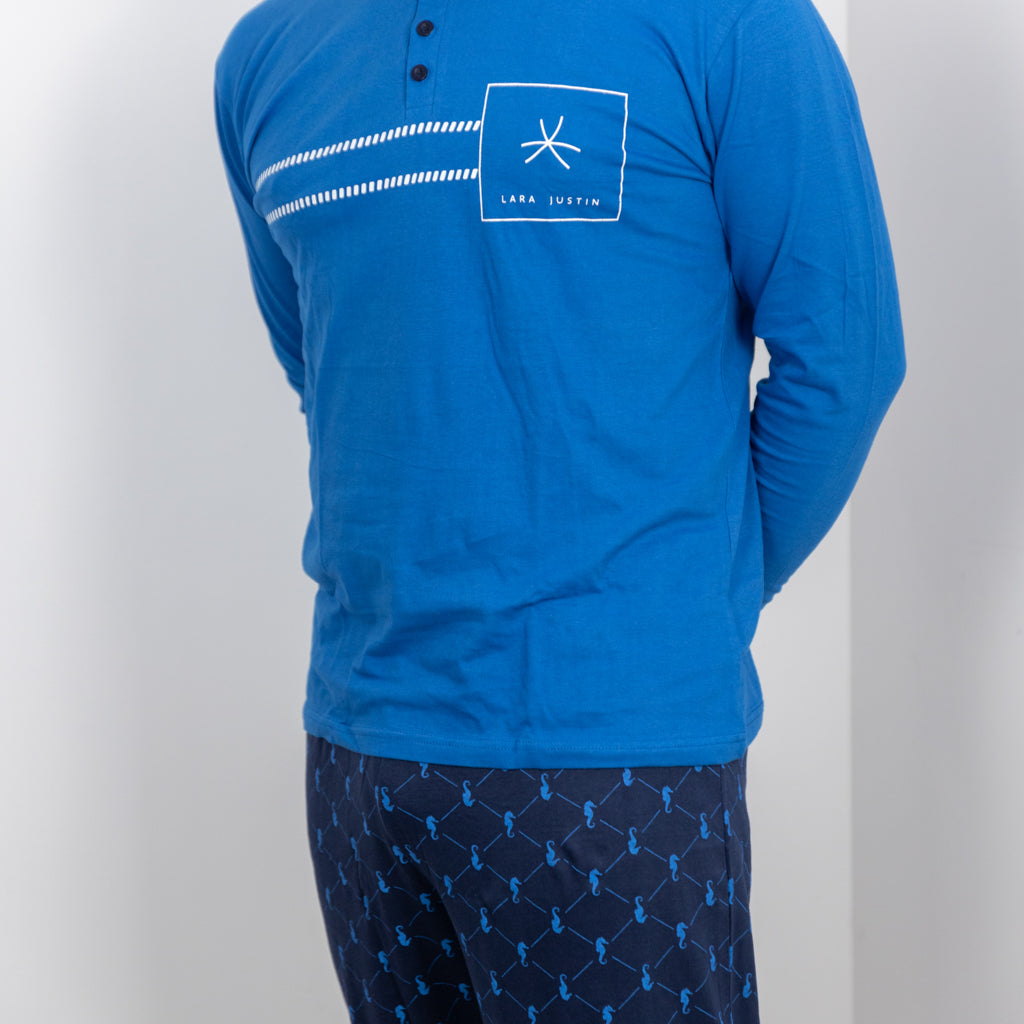 Pigiama Cotone Maniche Lunghe Uomo Lara Justin 1021