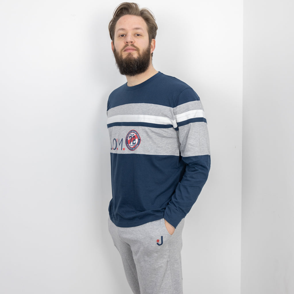 Pigiama Uomo Cotone Maniche Lunghe Nacshua Canaletto