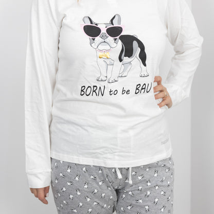 Pigiama Cotone Maniche Lunghe Donna Nacshua Bredin