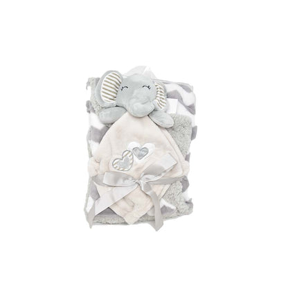 Plaid Agnellato con Pupazzo Liabel