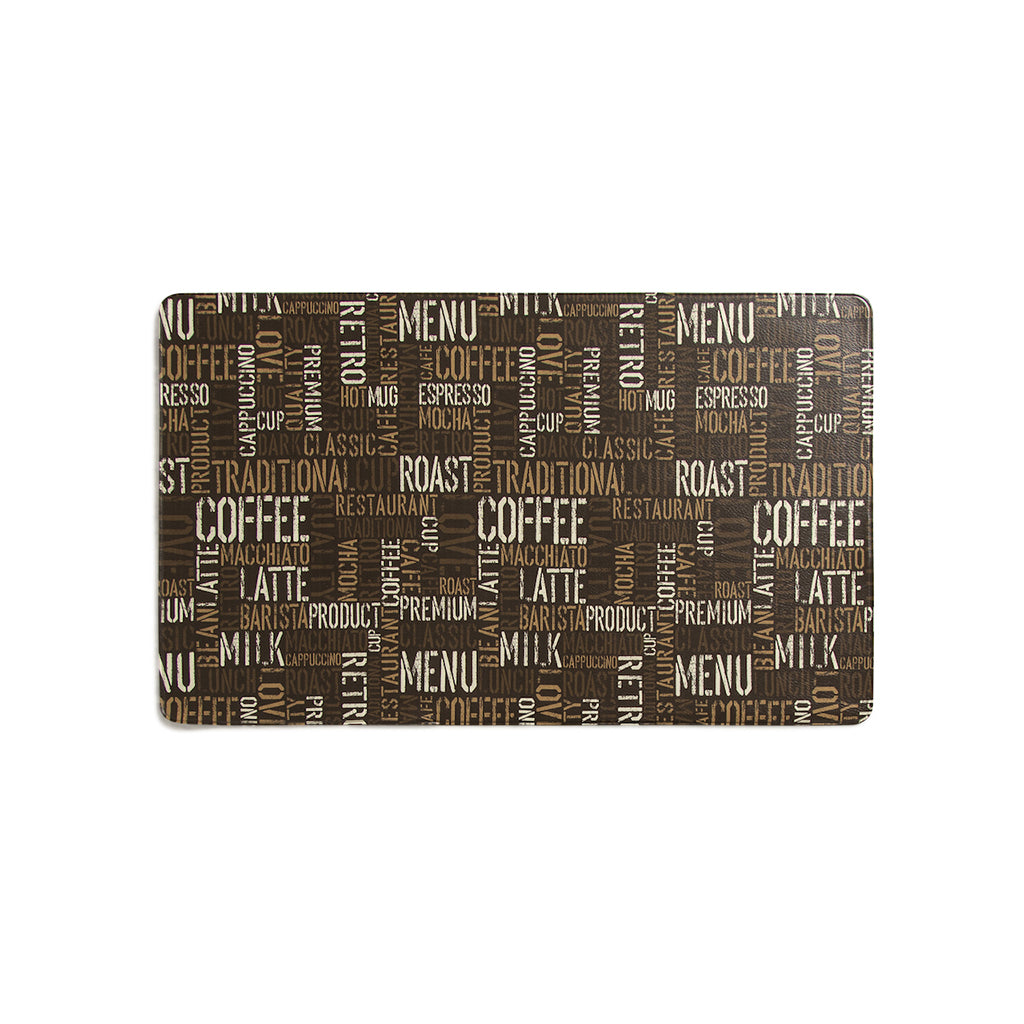 Tappeto in Pvc Stampato Iole Caffè Macchiato 45x75