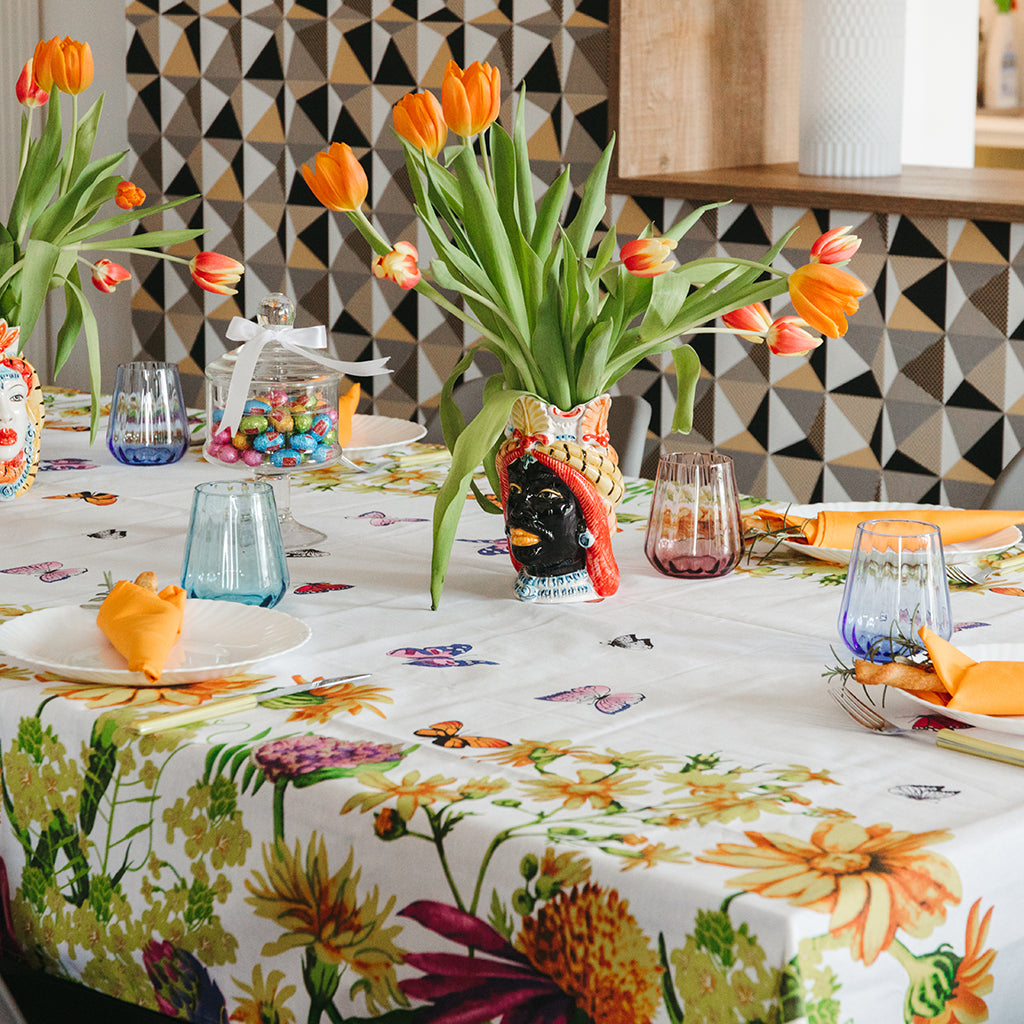 Tovaglia Cotone Digitale Renato Balestra Farfalle