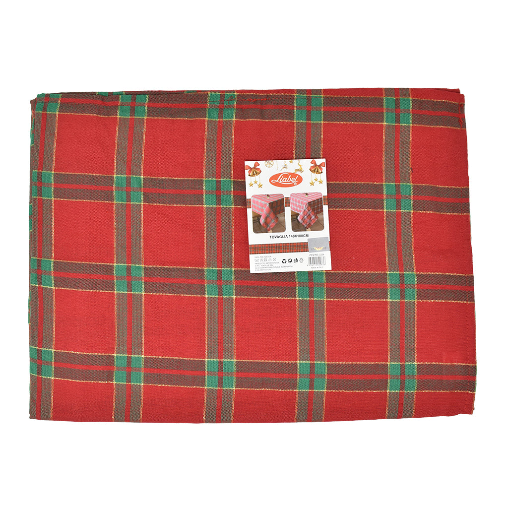 Tovaglia Natalizia Liabel Tartan Lurex