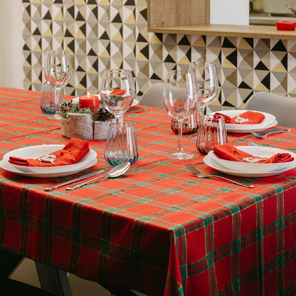 Tovaglia Natalizia Liabel Tartan Lurex